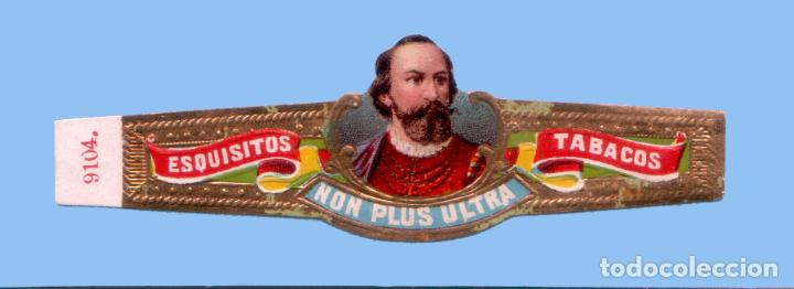 Sammlung von Banderolen: VITOLA ANTIGUA - SIN MARCA - MARTIN ALONSO PINZ&Oacute;N (PROCEDENCIA USA) - TEM&Aacute;TICA HOMBRES. N&ordm; 7104