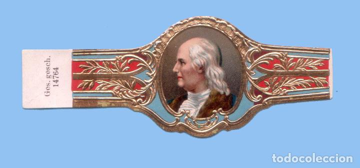 Bagues de cigare de collection: VITOLA ANTIGUA - PROCEDENCIA EUROPEA - TEM&Aacute;TICA HOMBRES - GOETHE