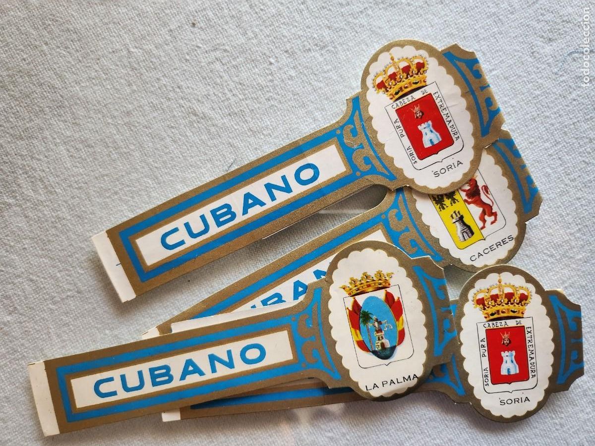An&eacute;is de charuto de cole&ccedil;&atilde;o: 4 Vitolas CUBANO CENTEN ESCUDOS PROVINCIAS,