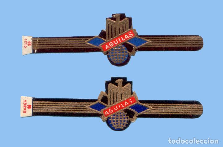 Vitolas de colecci&oacute;n: 2 VITOLAS ANTIGUAS - SIN MARCA - TEM&Aacute;TICA &Aacute;GUILAS IMPERIALES - Foto 1