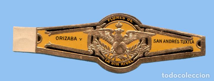 Collection cigar bands: VITOLA MEXICANA ANTIGUA - MARCA LA SIN RIVAL. ORIZABA SAN ANDR&Eacute;S TUXTLA - TEM&Aacute;TICA &Aacute;GUILAS