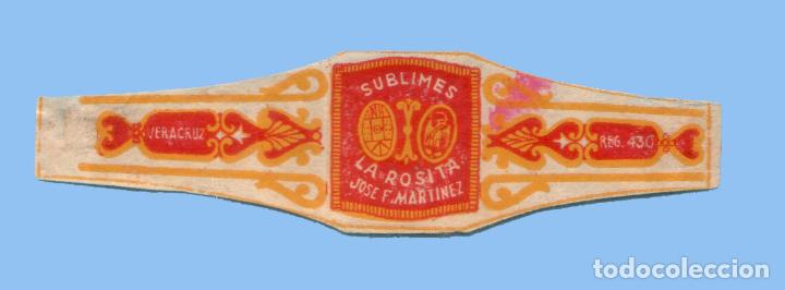 Collection cigar bands: VITOLA MEXICANA ANTIGUA - MARCA LA ROSITA. JOSE F. MART&Iacute;NEZ - TEM&Aacute;TICA &Aacute;GUILAS