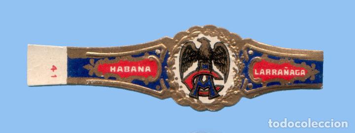 Collection cigar bands: VITOLA CUBANA ANTIGUA - MARCA LARRA&Ntilde;AGA - TEM&Aacute;TICA &Aacute;GUILAS