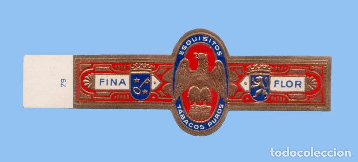 Collection cigar bands: VITOLA ANTIGUA - SIN MARCA. TABACOS PUROS ESQUISITOS - TEM&Aacute;TICA AGUILAS