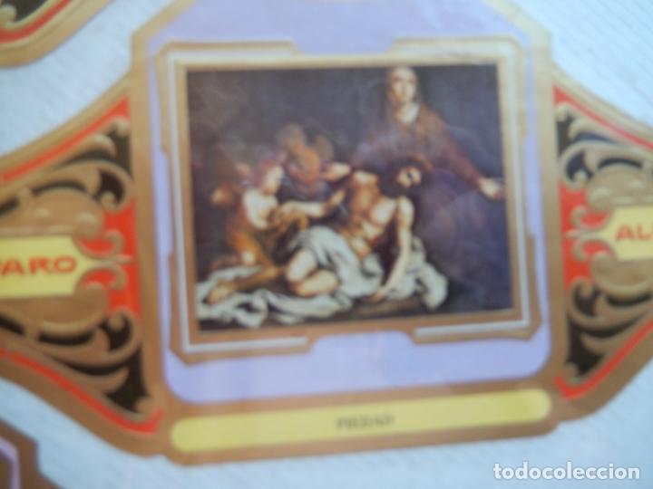 Bagues de cigare de collection: PIEDAD - VITOLA ALVARO CUADROS PINTORES ESPA&Ntilde;OLES