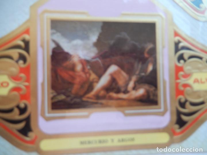 Bagues de cigare de collection: MERCURIO Y ARGOS - VITOLA ALVARO CUADROS PINTORES ESPA&Ntilde;OLES