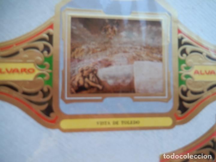 Bagues de cigare de collection: VISTA DE TOLEDO - VITOLA ALVARO CUADROS PINTORES ESPA&Ntilde;OLES