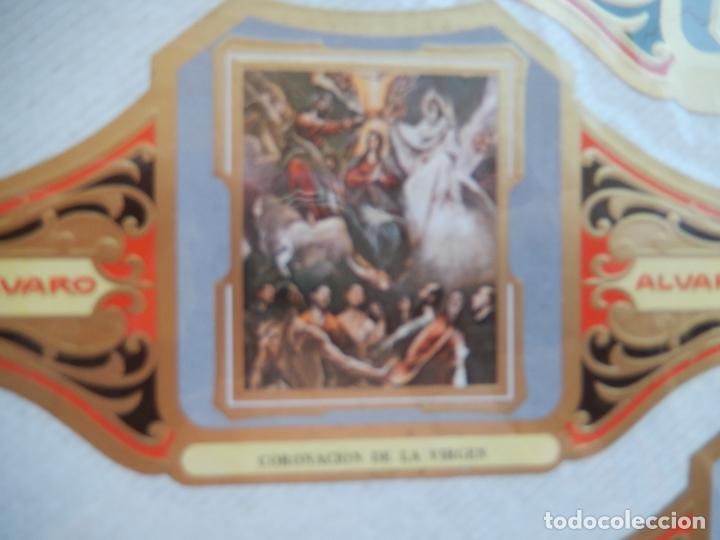 Bagues de cigare de collection: CORONACION DE LA VIRGEN - VITOLA ALVARO CUADROS PINTORES ESPA&Ntilde;OLES