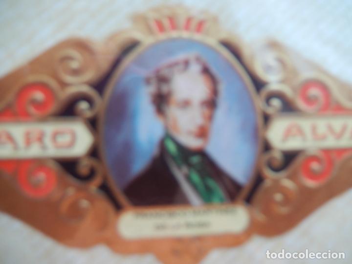 Sammlung von Banderolen: FRANCISCO MARTINEZ DE LA ROSA - SERIE LITERATOS N&ordm; 76 - VITOLA ALVARO 9,50X 4 CM