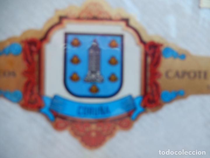 Vitolas de colecci&oacute;n: CORU&Ntilde;A , ESCUDOS PROVICIAS DE ESPA&Ntilde;A - VITOLA CAPOTE 8X4,50 CM