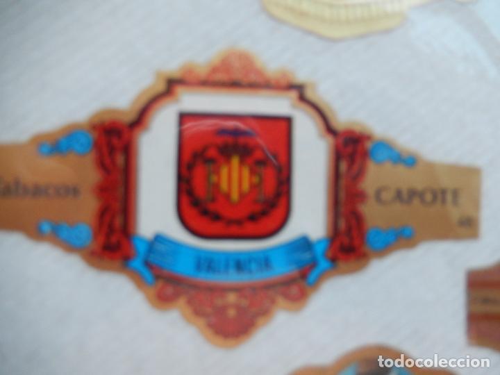 Vitolas de colecci&oacute;n: VALENCIA - ESCUDOS PROVICIAS DE ESPA&Ntilde;A - VITOLA CAPOTE 8X4,50 CM
