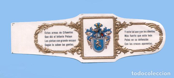 Bagues de cigare de collection: VITOLA CUBANA ANTIGUA - SIN MARCA - ESCUDO DE ARMAS - CIFUENTES