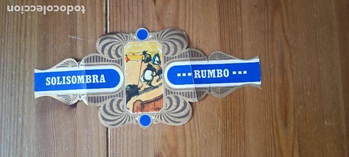 Bagues de cigare de collection: VITOLA CIGARRO SOLISOMBRA DE RUMBO - SERIE TAURINA NUMS. 2