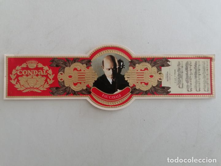 Bagues de cigare de collection: VITOLA TABACOS CONDAL, PAU CASALS, SERIE II, COMPOSITORES