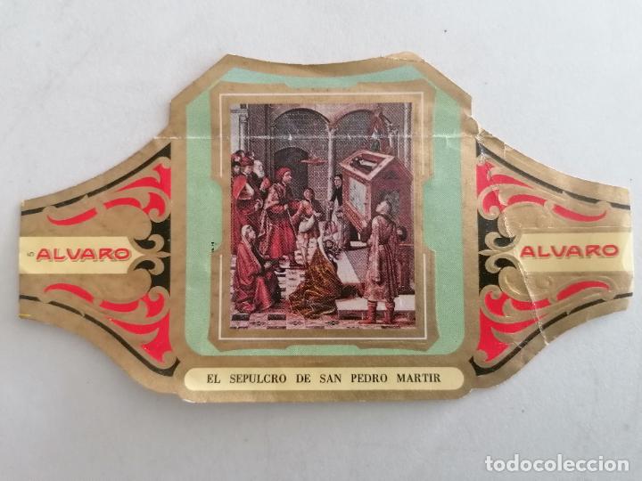 Bagues de cigare de collection: VITOLA TABACOS ALVARO, EL SEPULCRO DE SAN PEDRO MARTIR