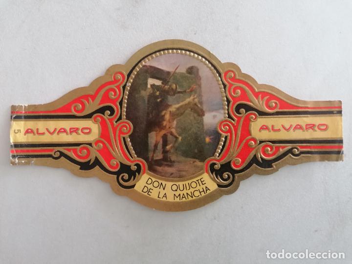 Bagues de cigare de collection: VITOLA TABACOS ALVARO, DON QUIJOTE DE LA MANCHA, PRIMERA PARTE, CAPITULO I