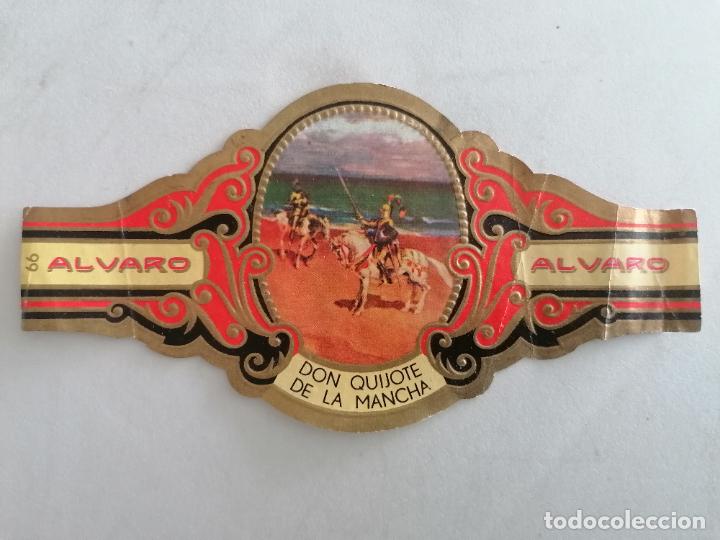 Sammlung von Banderolen: VITOLA TABACOS ALVARO, DON QUIJOTE DE LA MANCHA, SEGUNDA PARTE, CAPITULO LXIV