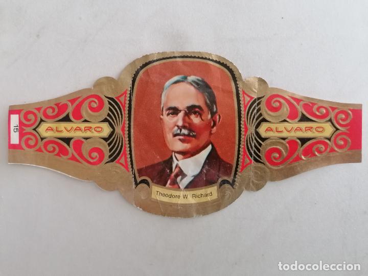 Sammlung von Banderolen: VITOLA TABACOS ALVARO, THEODORE W. RICHARD