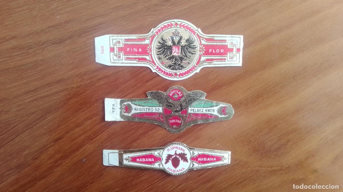 Vitolas de colecci&oacute;n: Lote 3 Vitolas &Aacute;guilas/Bellota