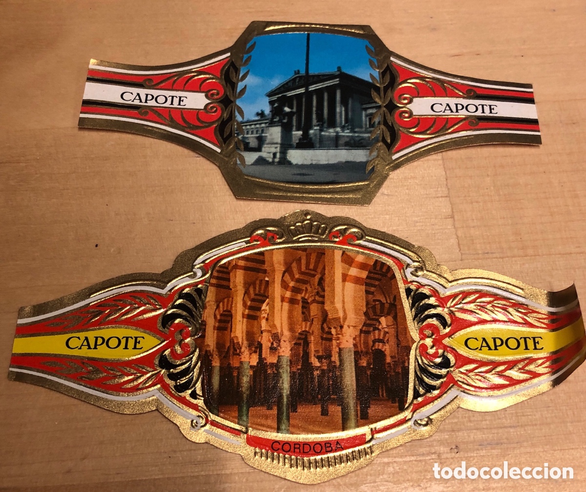 Bagues de cigare de collection: 2 vitolas Capote Coleccion Maravillas
