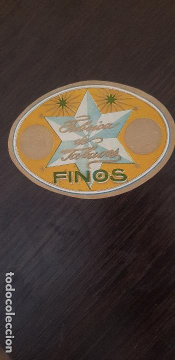 Bagues de cigare de collection: ETIQUETA CAJA PUROS