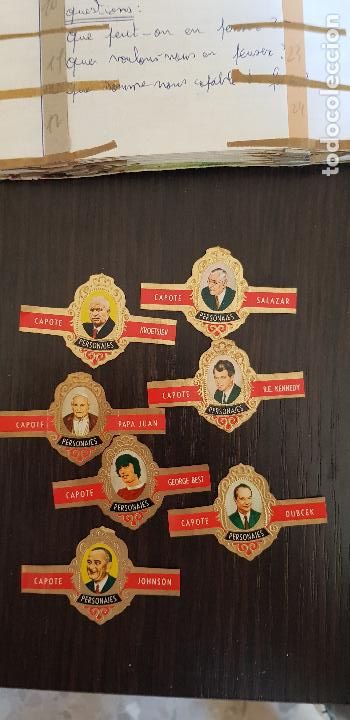 Bagues de cigare de collection: 7 VITOLAS 22-2-17-20-11-7-14 VITOLAS-