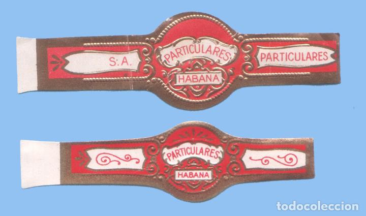 Bagues de cigare de collection: 2 VITOLAS CUBANAS ANTIGUAS - MARCA PARTICULARES - MENENDEZ, GARCIA Y CIA