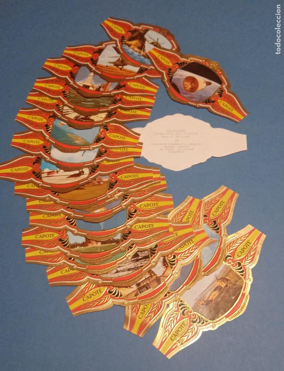 Vitolas de colecci&oacute;n: VITOLA - CONQUISTA DEL ESPACIO - SERIE A - COMPLETA - 24 UNIDADES - CAPOTE - NUEVAS