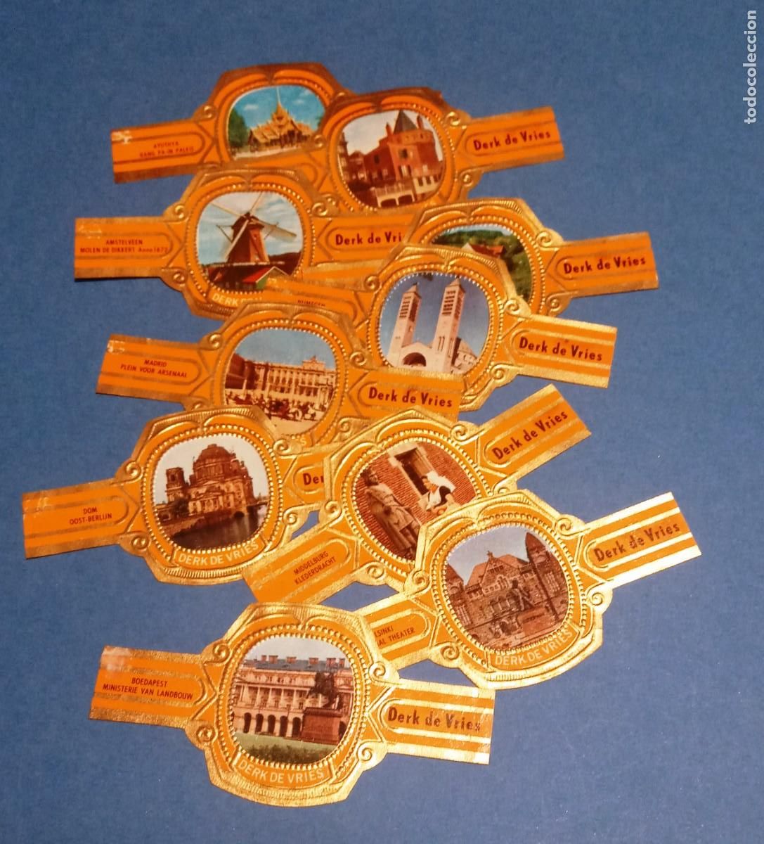 Vitolas de colecci&oacute;n: VITOLA - DERK DE VRIES- SERIE 226 - CIUDADES - COMPLETA - 10 UNIDADES - NUEVAS