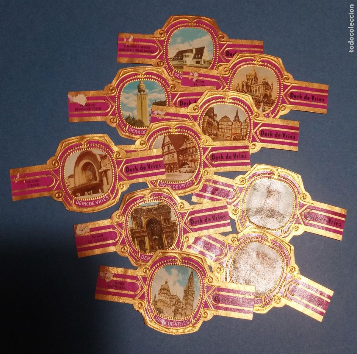 Vitolas de colecci&oacute;n: VITOLA - DERK DE VRIES- SERIE 205 - CIUDADES - COMPLETA - 10 UNIDADES - NUEVAS