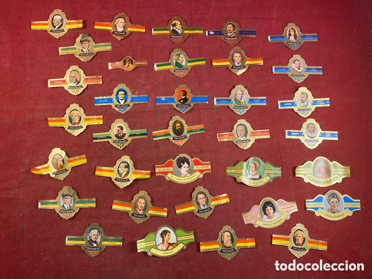 Bagues de cigare de collection: COLECCI&Oacute;N VITOLAS PERSONAJES