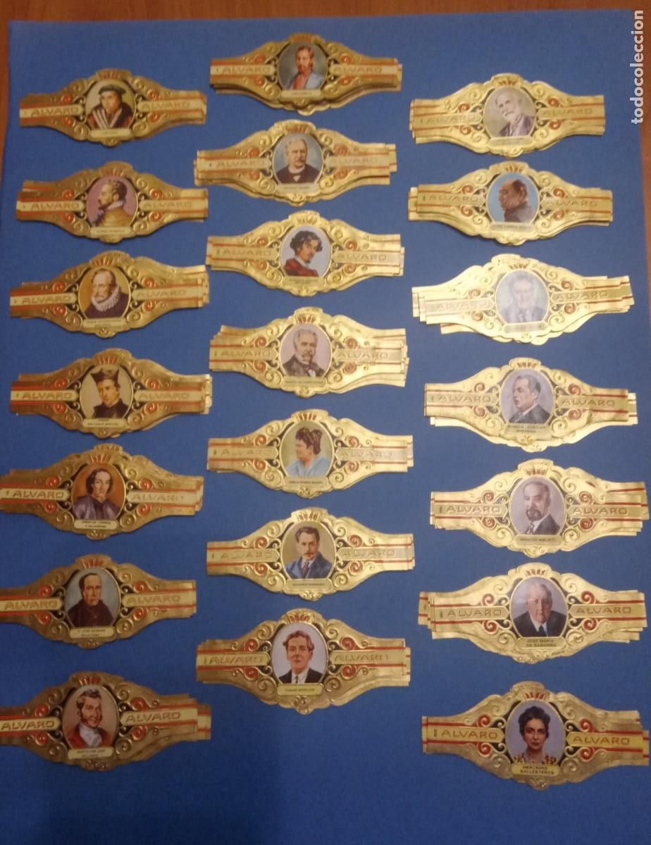 Vitolas de colecci&oacute;n: VITOLA - LITERATOS - ALVARO - COMPLETA 202 UNIDADES - NUEVA