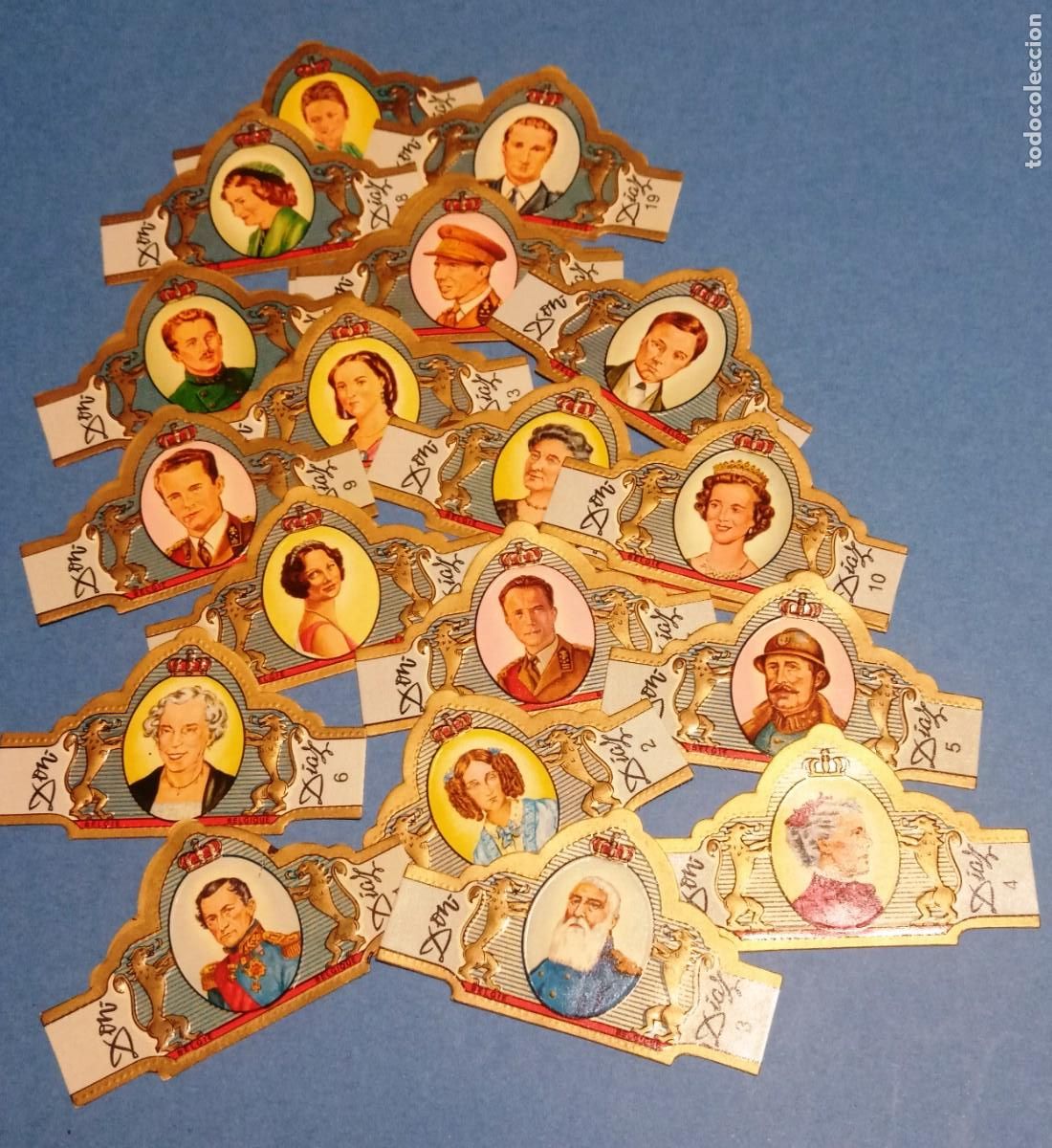 Vitolas de colecci&oacute;n: VITOLA - REYES DE BELGICA - DON DIAZ - COMPLETA - 20 UNIDADES - NUEVA
