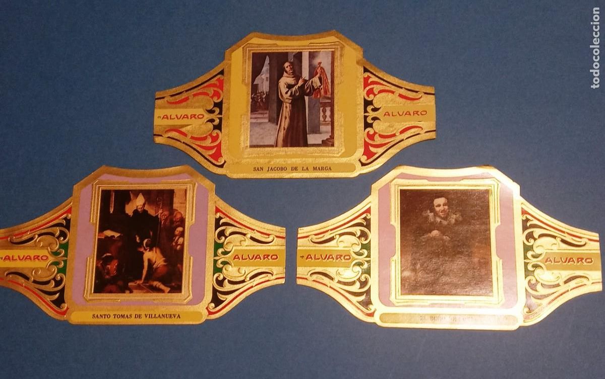 Vitolas de colecci&oacute;n: VITOLA- LOTE DE 3 UNIDADES - CUADROS DE PINTORES ESPA&Ntilde;OLES- ALVARO - FORMATO GRANDE - NUEVA