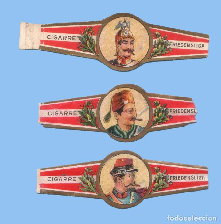 Vitolas de colecci&oacute;n: 3 VITOLAS ANTIGUAS - SIN MARCA - DE LA SERIE FRIEDENSLIGA