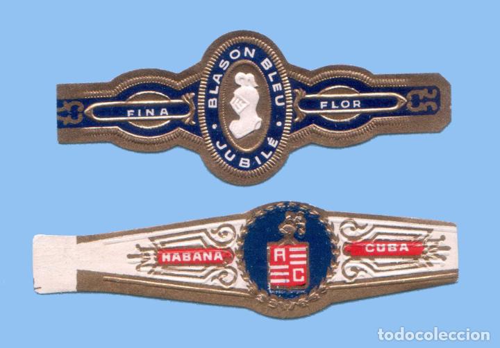 Sammlung von Banderolen: 2 VITOLAS ANTIGUAS - VARIAS MARCAS - TEM&Aacute;TICA ARMADURAS - YELMO