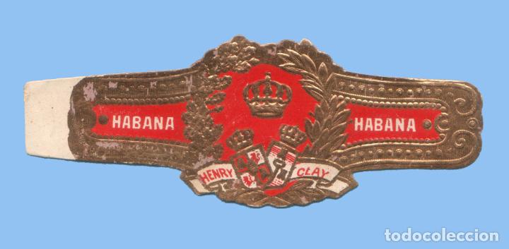 Sammlung von Banderolen: VITOLA CUBANA ANTIGUA - MARCA HENRY CLAY - CORONA