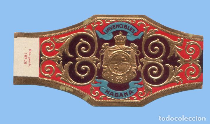 Sammlung von Banderolen: VITOLA ANTIGUA - SIN MARCA. INVENCIBLES. HABANA (FORMATO GRANDE)