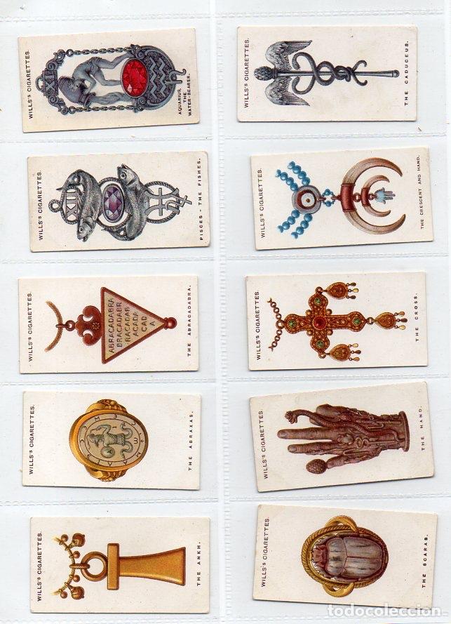 Vitolas de colecci&oacute;n: L&aacute;minas de tabaco Wills. Amuletos. - Foto 2