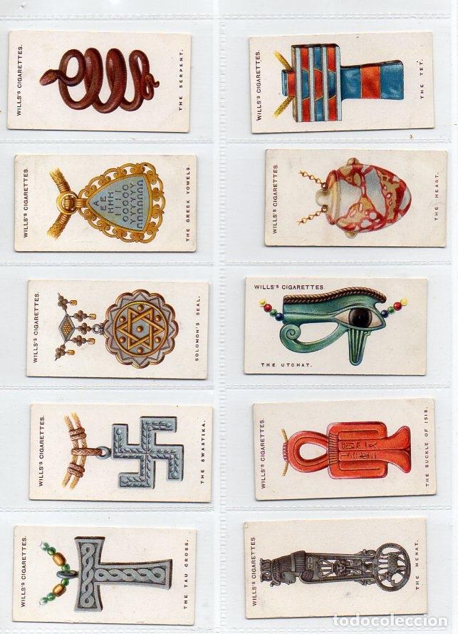 Vitolas de colecci&oacute;n: L&aacute;minas de tabaco Wills. Amuletos. - Foto 3