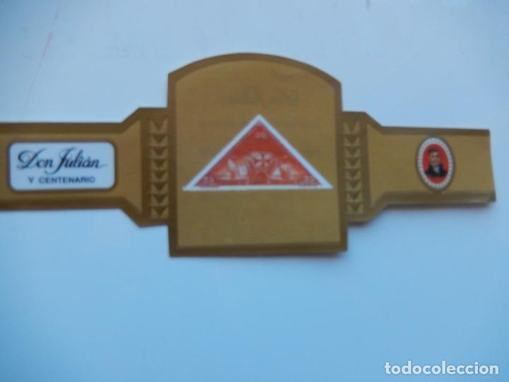 Collection cigar bands: VITOLA DON JULIAN V CENTENARIO CATALOGO EDIFIL MOTIVO LAS TRES CARABELAS 13X5 CM