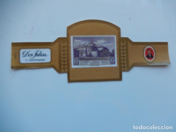 Collection cigar bands: VITOLA DON JULIAN V CENTENARIO CATALOGO EDIFIL MOTIVO MONASTERIO DE LA RABIDA 13X5 CM