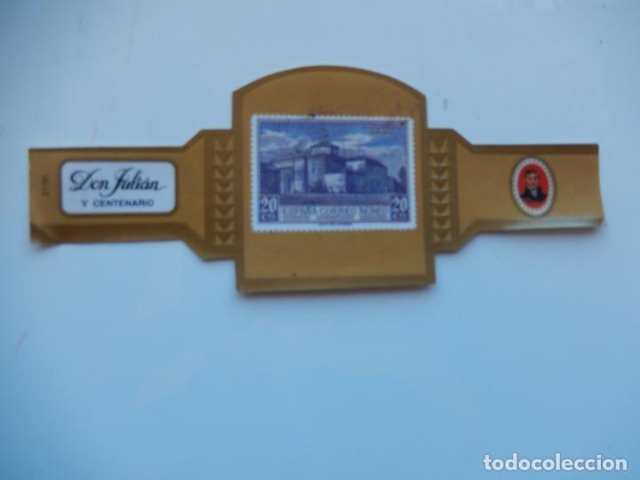 Collection cigar bands: VITOLA DON JULIAN V CENTENARIO CATALOGO EDIFIL MOTIVO MONASTERIO DE LA RABIDA 13X5 CM