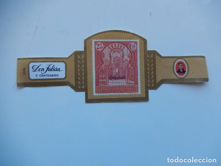 Collection cigar bands: VITOLA DON JULIAN V CENTENARIO CATALOGO EDIFIL MOTIVO MEZQUITA DE CORDOBA 13X5 CM
