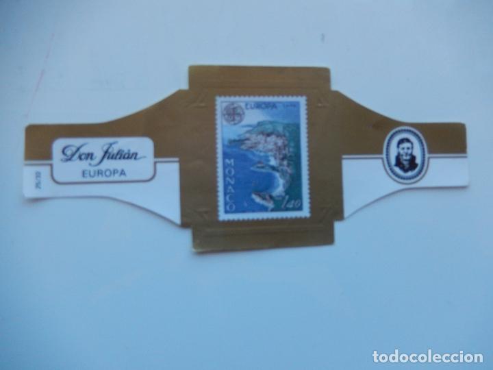 Collection cigar bands: VITOLA DON JULIAN EUROPA X - CATALOGO YVERT - MONACO - 13X5 CM