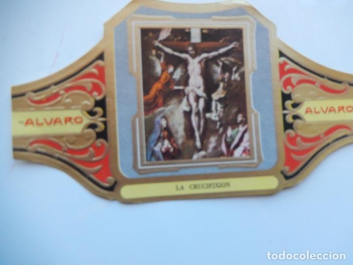 Collection cigar bands: VITOLA ALVARO - PINTORES ESPA&Ntilde;OLES -LA CRUCIFIXION - EL GRECO - 13X7 CM