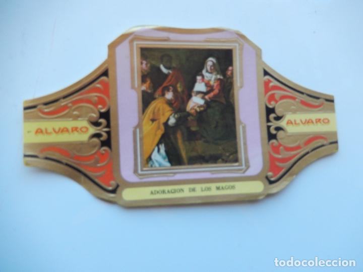 Collection cigar bands: VITOLA ALVARO - PINTORES ESPA&Ntilde;OLES -ADORACION DE LOS MAGOS - VELAZQUEZ - 13X7 CM