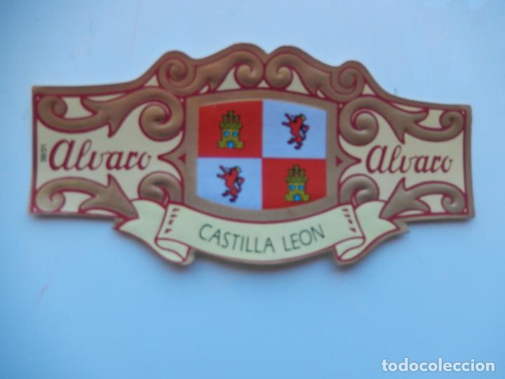 Collection cigar bands: VITOLA ALVARO - ESPA&Ntilde;A EN EUROPA - CASTILLA LEON - 13X7 CM