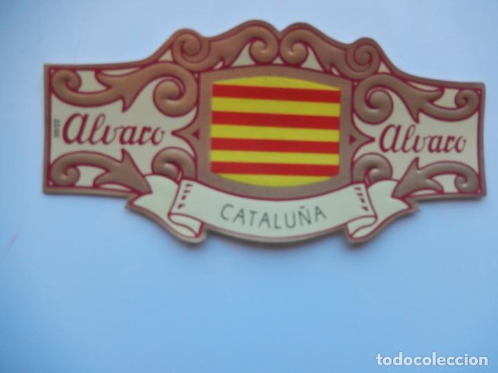 Collection cigar bands: VITOLA ALVARO - ESPA&Ntilde;A EN EUROPA - CATALU&Ntilde;A - 13X7 CM