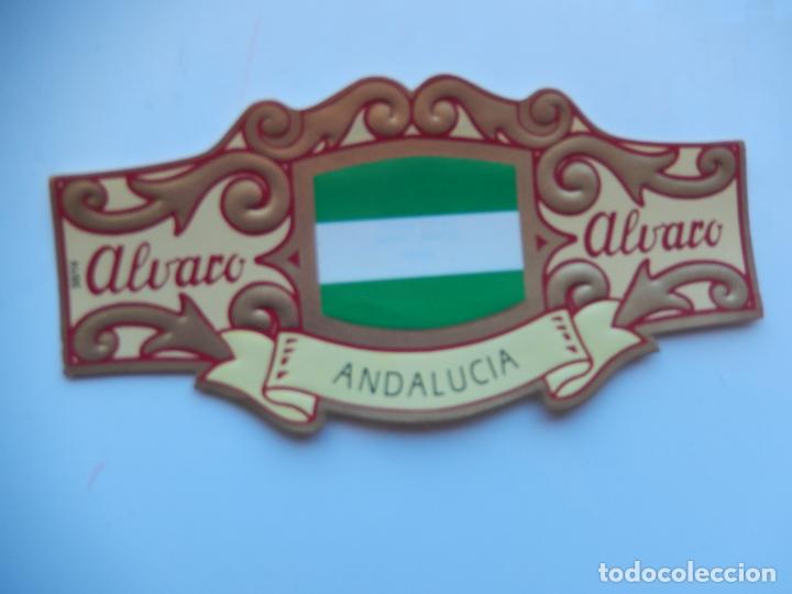 Collection cigar bands: VITOLA ALVARO - ESPA&Ntilde;A EN EUROPA - ANDALUCIA - 13X7 CM